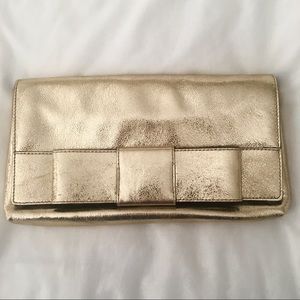 Kate Spade Gold Clutch